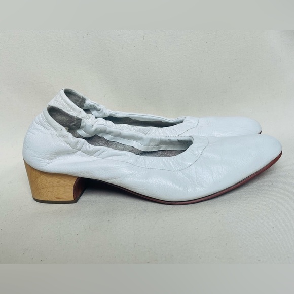 RACHEL COMEY Calder Block Heels in white size 6.5 gently worn - Picture 2 of 7